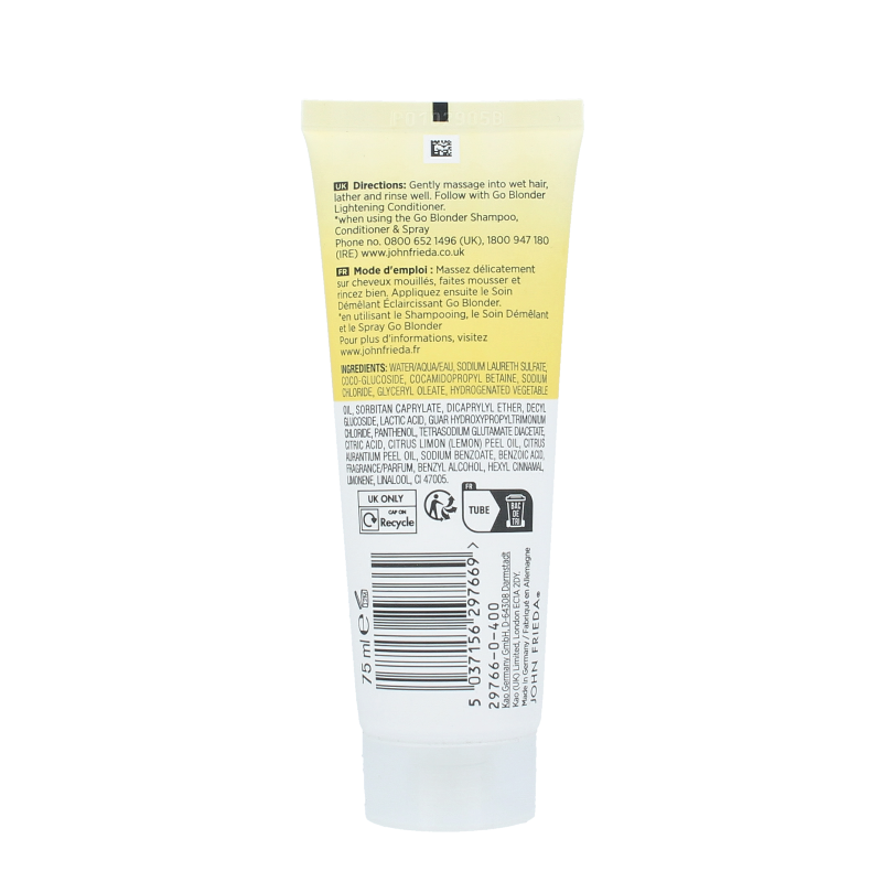 John Frieda Go blonder lightening shampoo 75 Milliliter