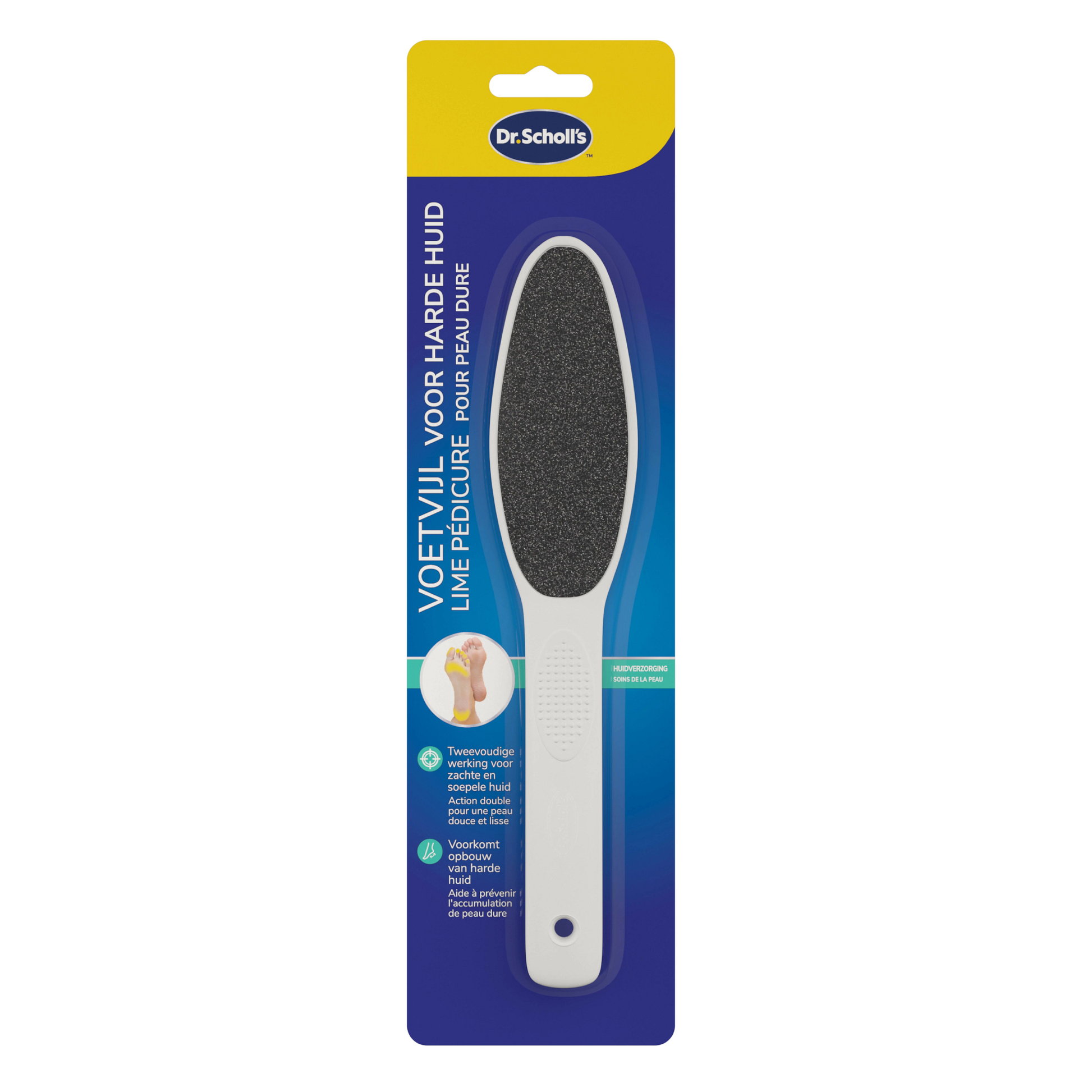 Dr. Scholl's Voetvijl harde huid dubbelzijdig carbon 1.00 Stuks