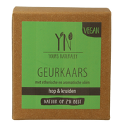Yours Naturally Geurkaars in glas hop & kruiden 20cl 1.00 Stuks
