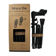 Able 2 Wandelstok anatomisch opvouw zwart mat rechts 1.00 Stuks