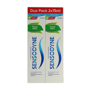 Sensodyne Tandpasta fresh mint 2 x 75ml 150.00 Milliliter
