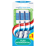 Aquafresh Tandenborstel flex interdental medium 3.00 Stuks