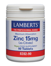 Lamberts Zink citraat 15mg 90.00 Tabletten