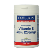 Lamberts Vitamine E 400IE natuurlijk 180.00 Vegetarische capsules