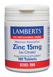 Lamberts Zink citraat 15mg 180.00 Tabletten