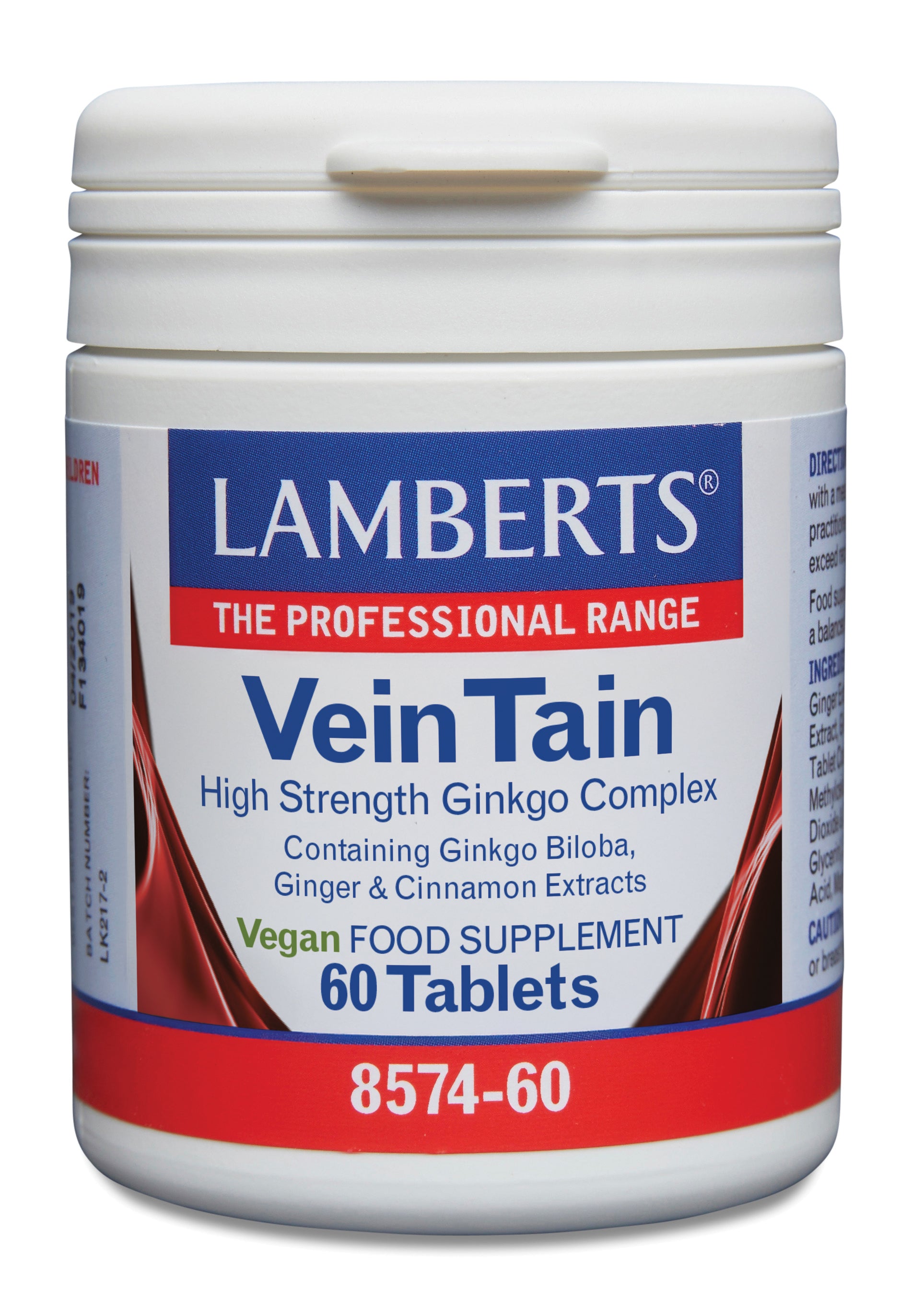 Lamberts Veintain (met ginkgo, kaneel) 60 Tabletten