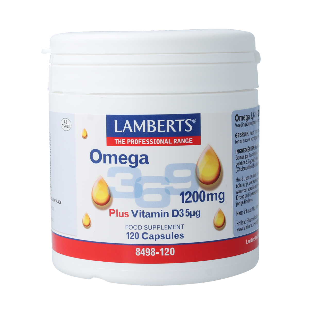 Lamberts Visolie Omega 3 6 9 120.00 Capsules