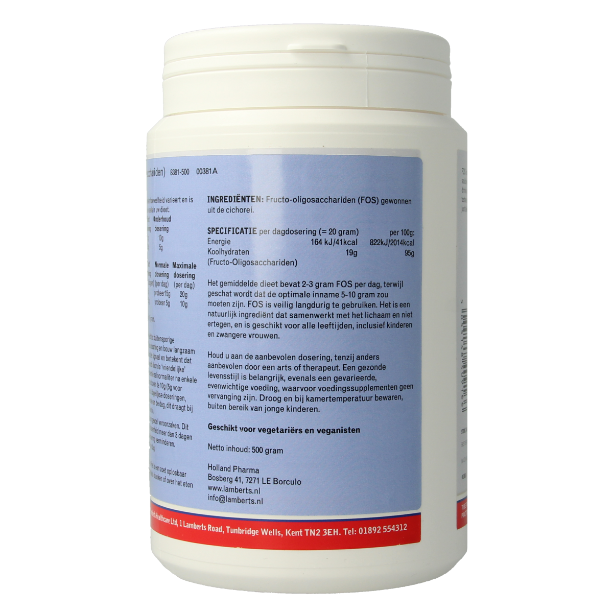 Lamberts FOS (voorheen Eliminex) 500.00 Gram