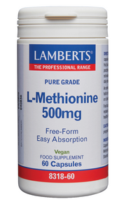 Lamberts L-Methionine 500mg 60.00 Vegetarische capsules