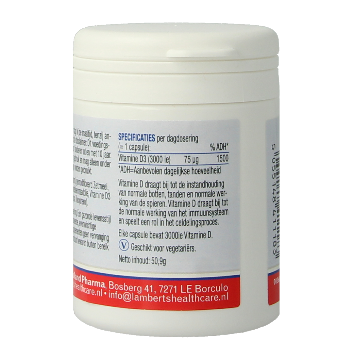 Lamberts Vitamine D3 3000IE 75mcg 120.00 Capsules