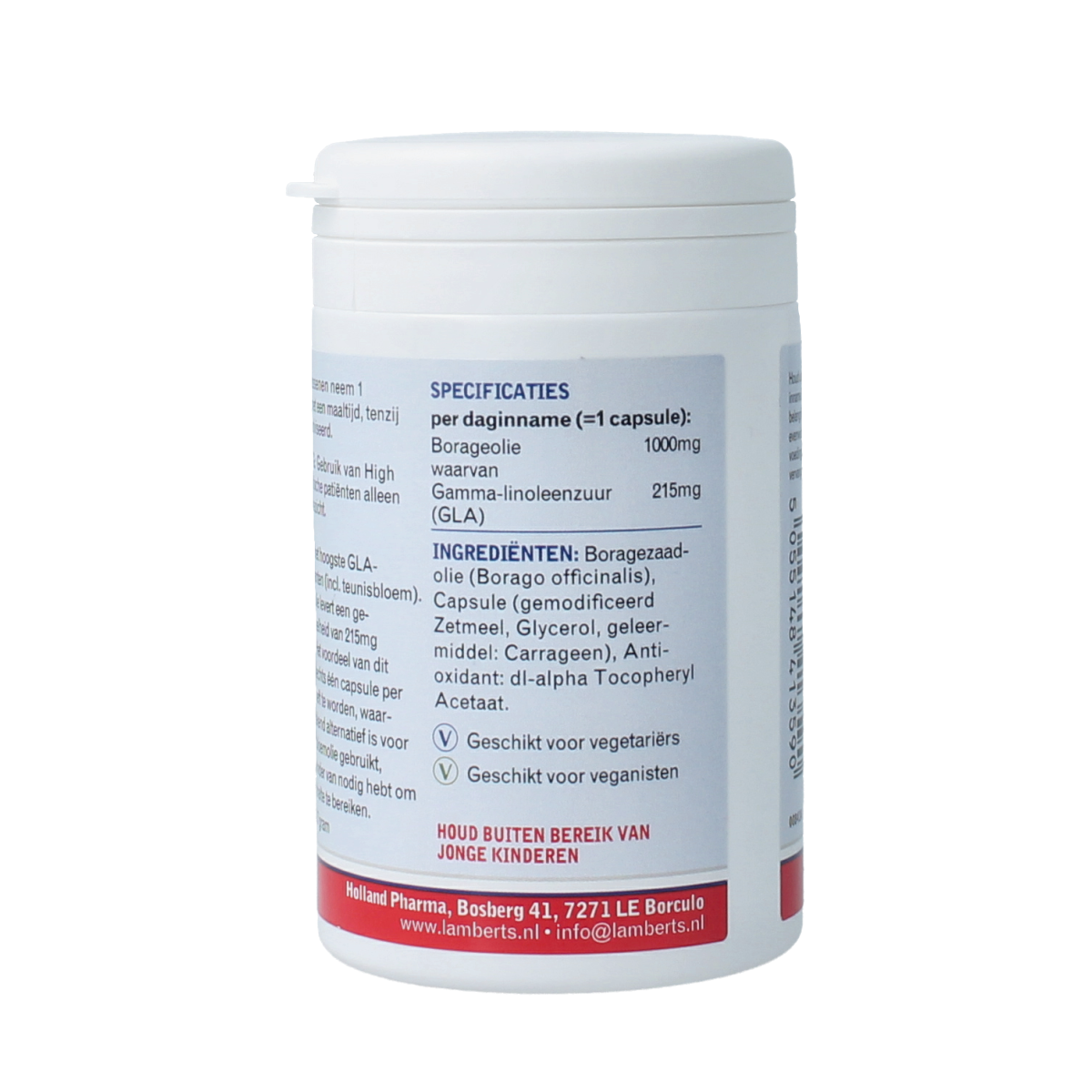 Lamberts Borageolie starflower 1000mg 90.00 Vegetarische capsules