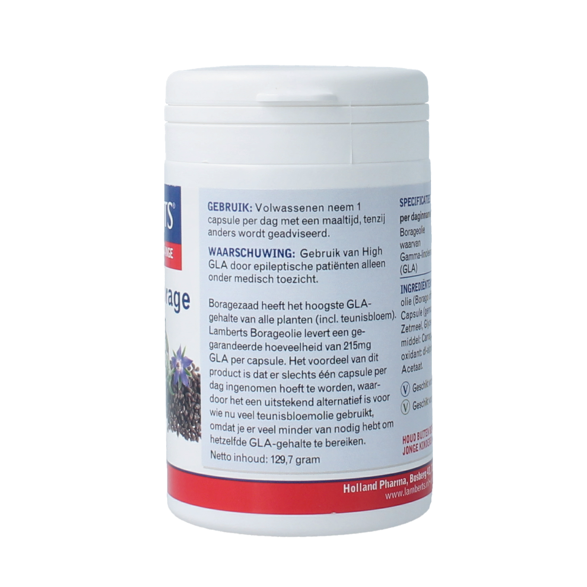 Lamberts Borageolie starflower 1000mg 90.00 Vegetarische capsules