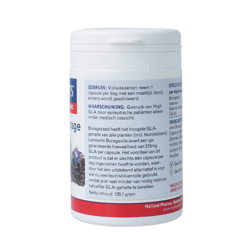 Lamberts Borageolie starflower 1000mg 90 Vegetarische capsules