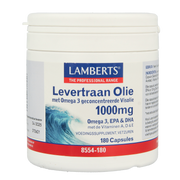 Lamberts Levertraanolie 1000mg 180.00 Capsules