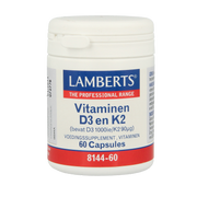 Lamberts Vitamine D3 1000IE en K2 90mcg 60.00 Capsules