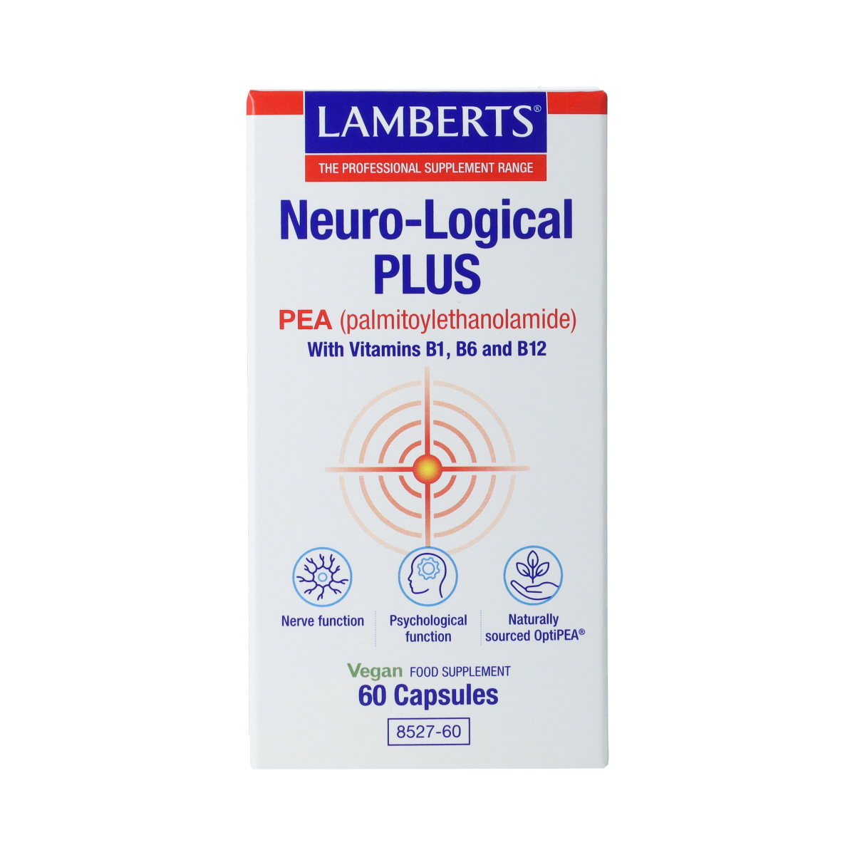Lamberts Neuro-logical Plus PEA 400mg palmitoylethanolamide 60.00 Capsules