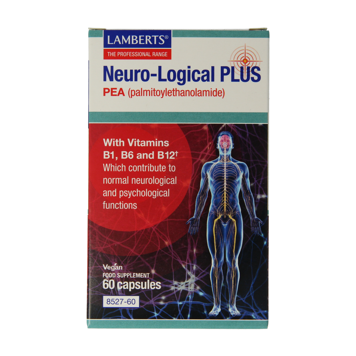 Lamberts Neuro-logical Plus PEA 400mg palmitoylethanolamide 60.00 Capsules