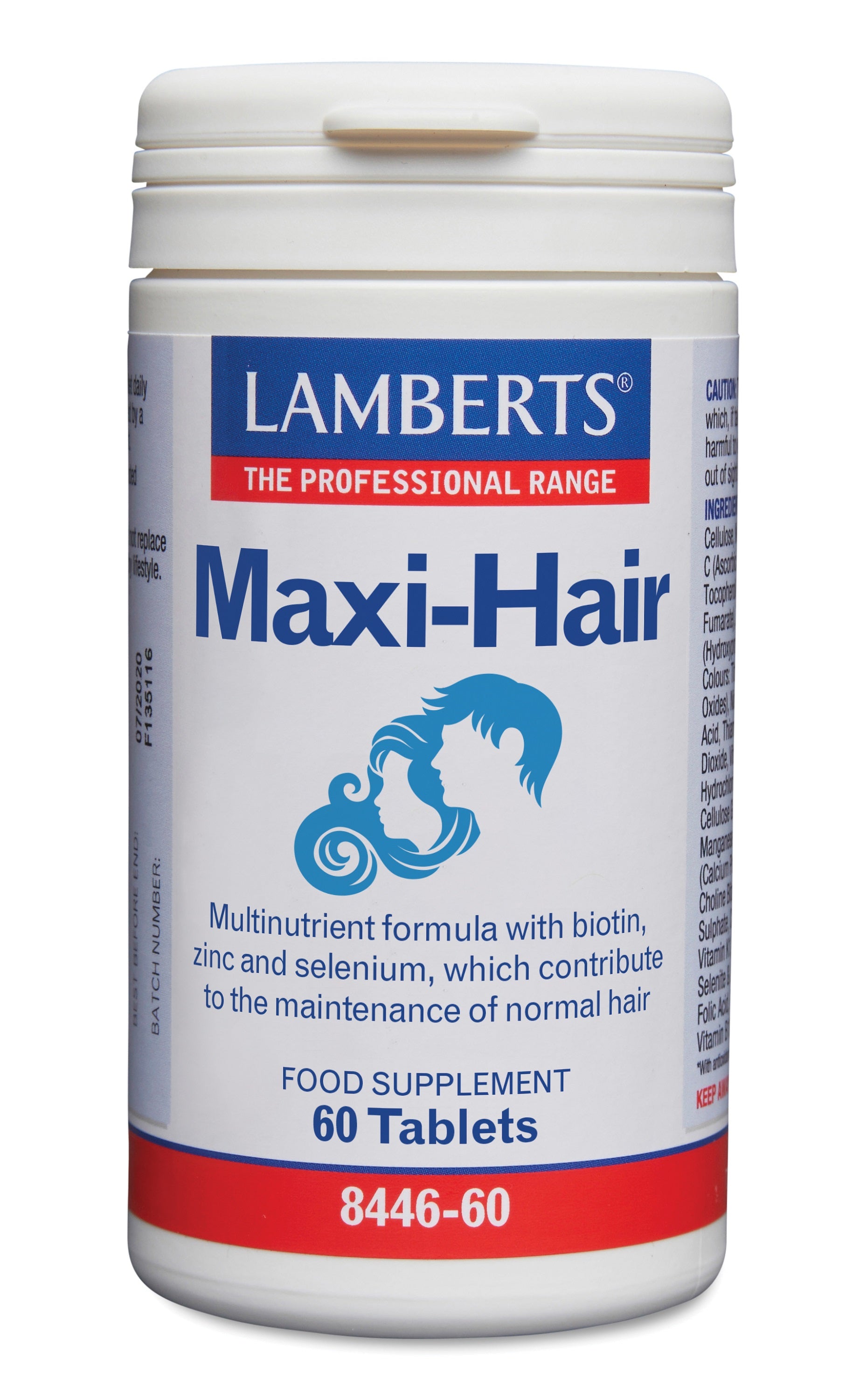 Lamberts Maxi-Hair multi met biotine, zink en selenium 60.00 Tabletten