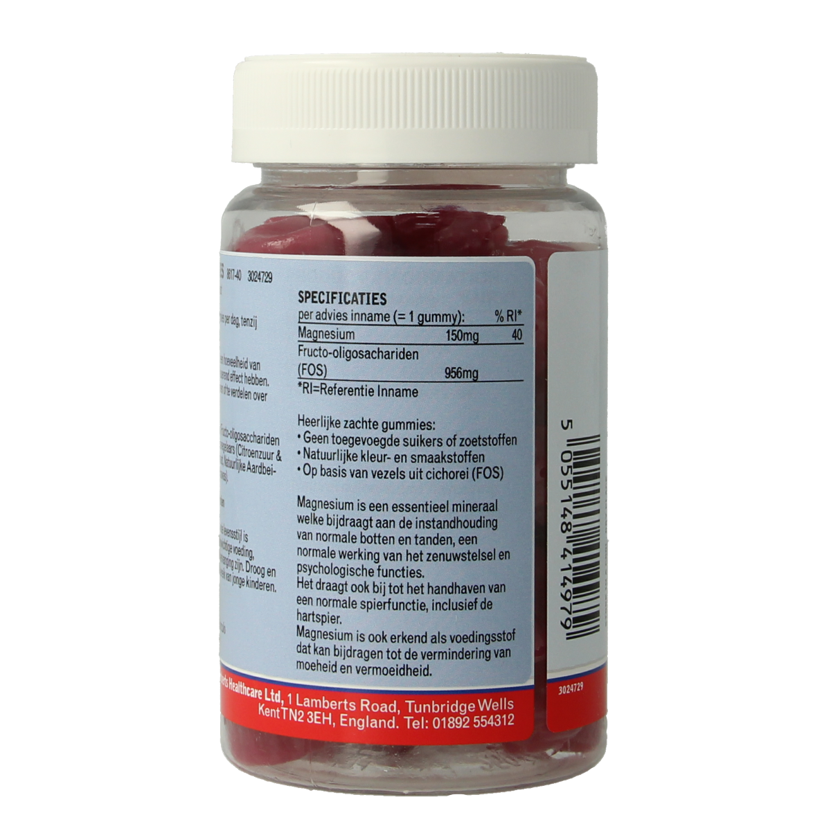 Lamberts Magnesium citraat gummies 40.00 Gummies