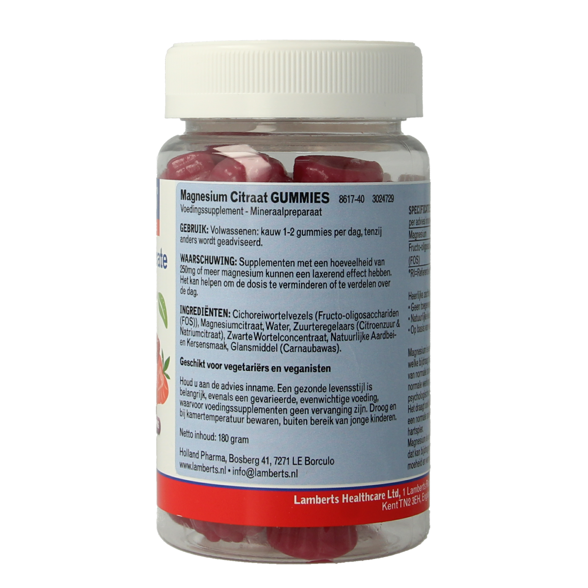 Lamberts Magnesium citraat gummies 40.00 Gummies