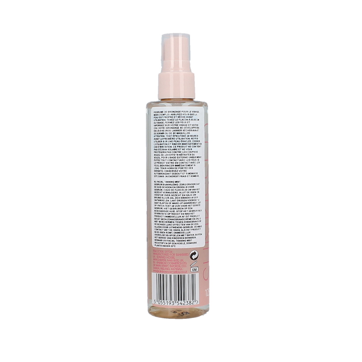 Sunkissed Clear ocean facial tanning mist 125.00 Milliliter