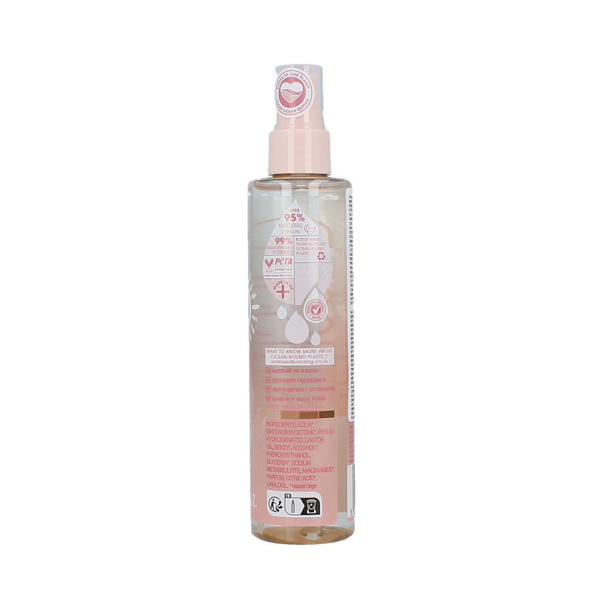 Sunkissed Clear ocean facial tanning mist 125.00 Milliliter