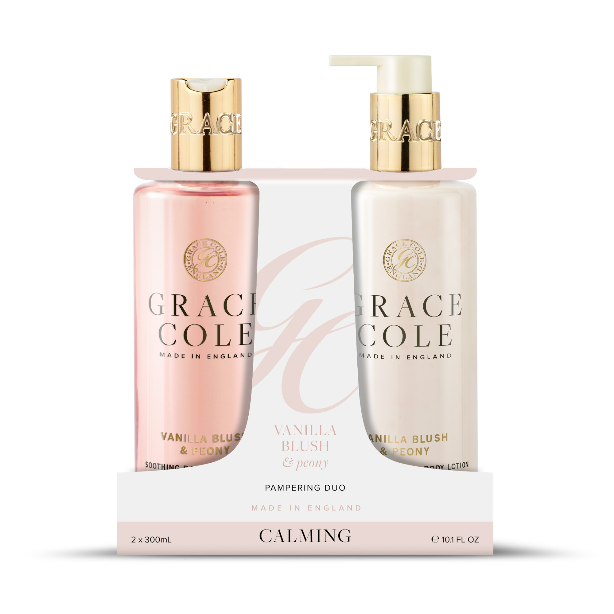 Grace Cole Vanilla blush & peony bodycare duo 2.00 Stuks