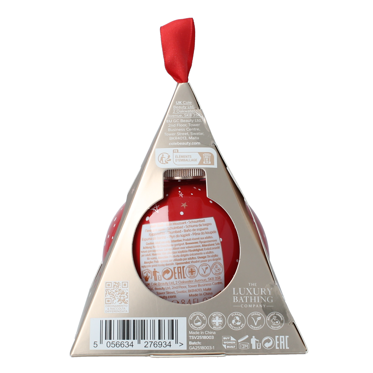 The Luxury Bathing Co Comfort & joy bath soak bauble 250.00 Milliliter