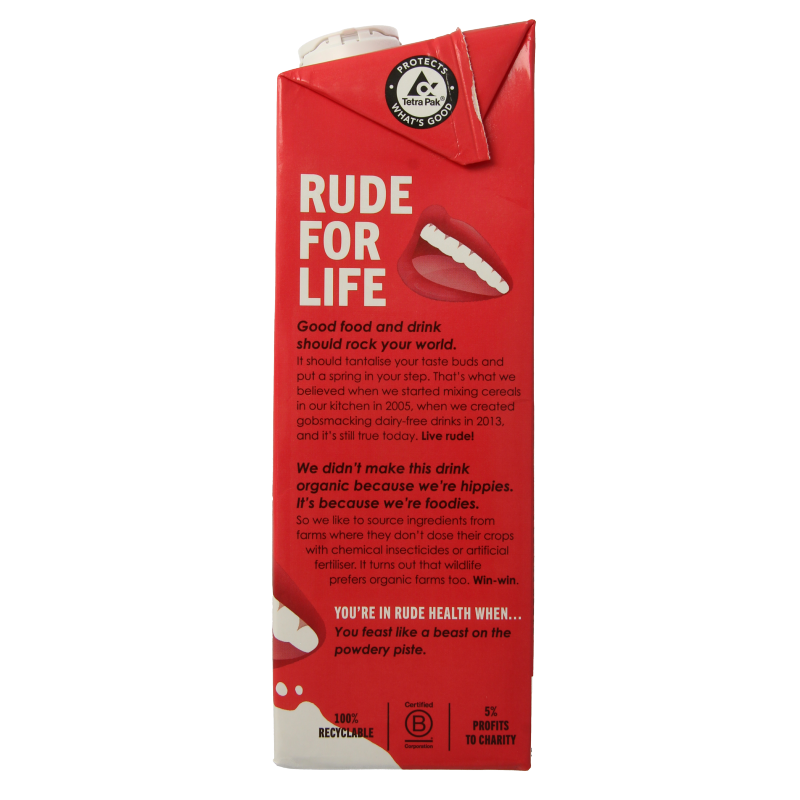 Rude Health Hazelnootdrank bio 1 Liter