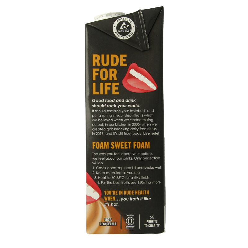 Rude Health Oat barista drink bio 1 Liter