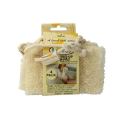 Loofco Schoonmaakspons loofah dun bio 4.00 Stuks