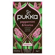 Pukka Peppermint & licorice herb bio 20.00 Zakjes