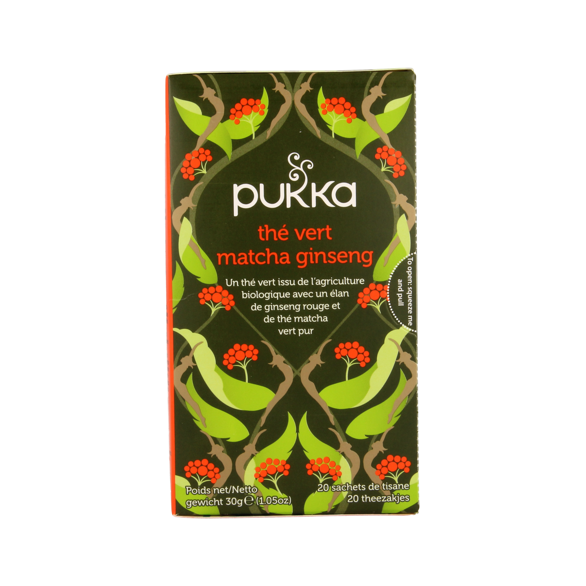 Pukka Ginseng matcha green bio 20.00 Zakjes