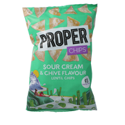 Proper Chips Chips sour cream & chive flavour 85.00 Gram
