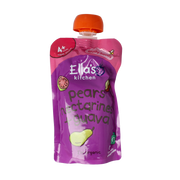 Ella's Kitchen Pears nectarines & guava 4+ knijpzakje bio 120.00 Gram