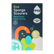 Seep Spons met schuurspons composteerbaar 4.00 Stuks