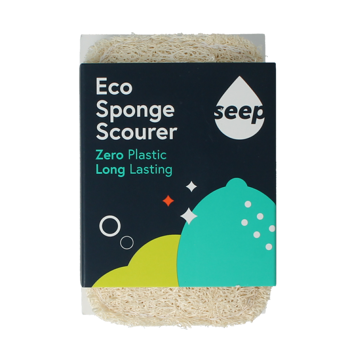 Seep Spons met luffa schuurspons composteerbaar 1.00 Stuks