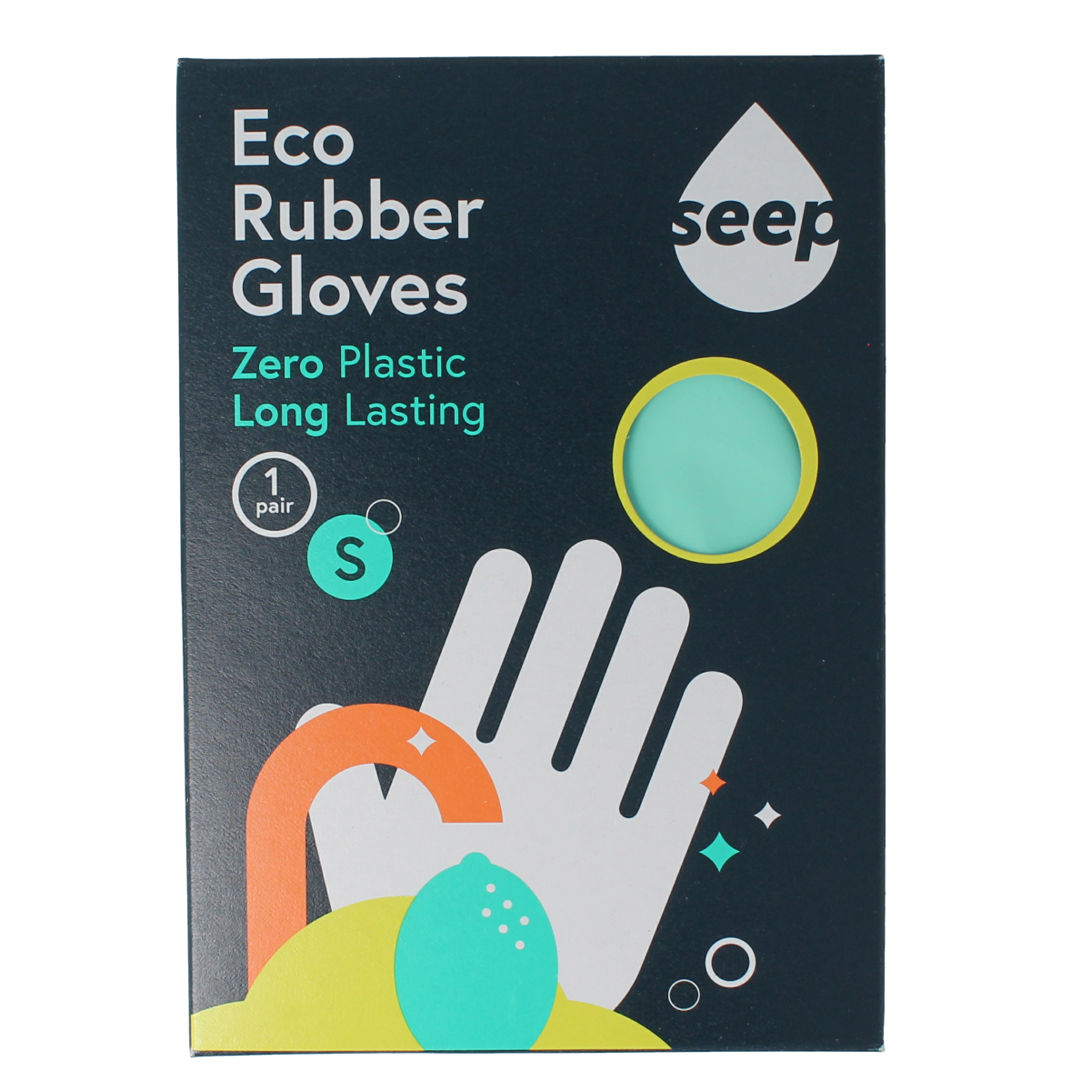 Seep Handschoen rubber eco maat S 1.00 Paar