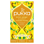 Pukka Lemon ginger touch of Manuka honey bio 20.00 Zakjes
