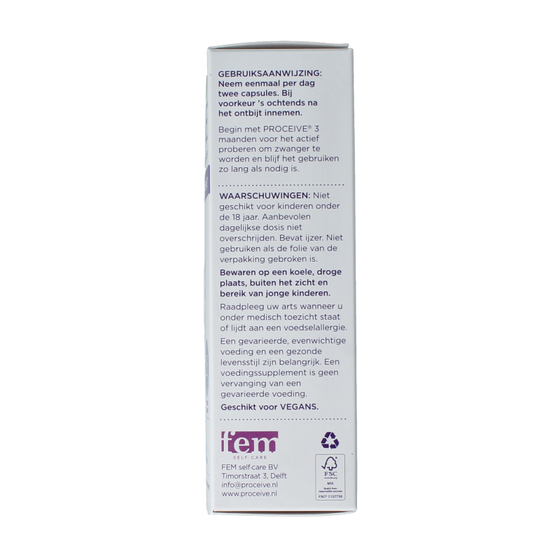 Proceive Kinderwens man 60 Capsules