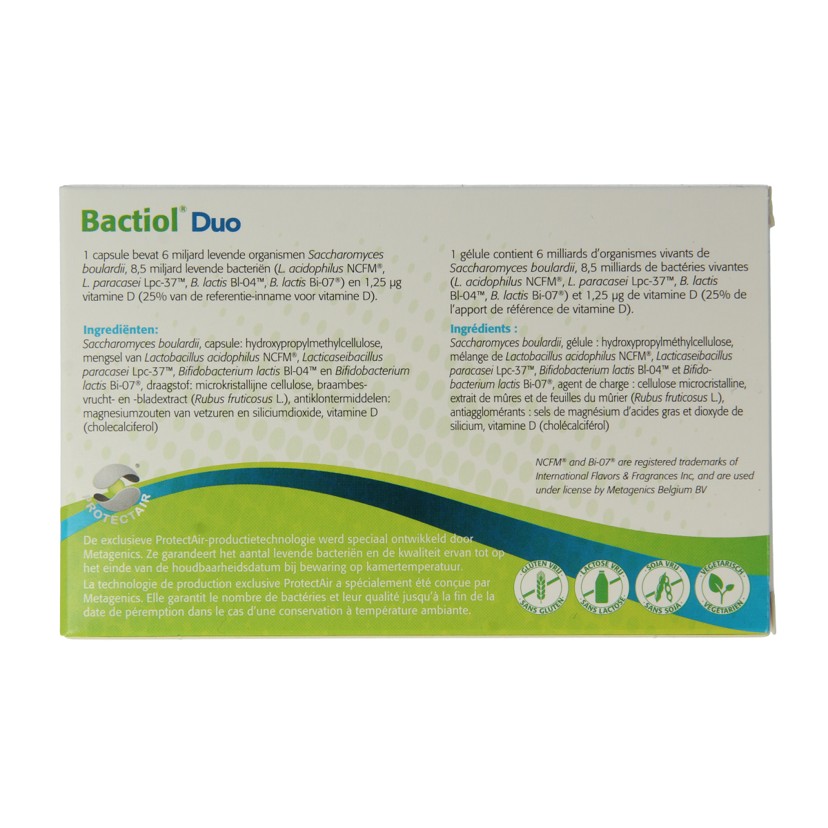 Metagenics Bactiol duo NF 60.00 Capsules