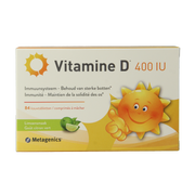 Metagenics Vitamine D 400IU 84 Kauwtabletten