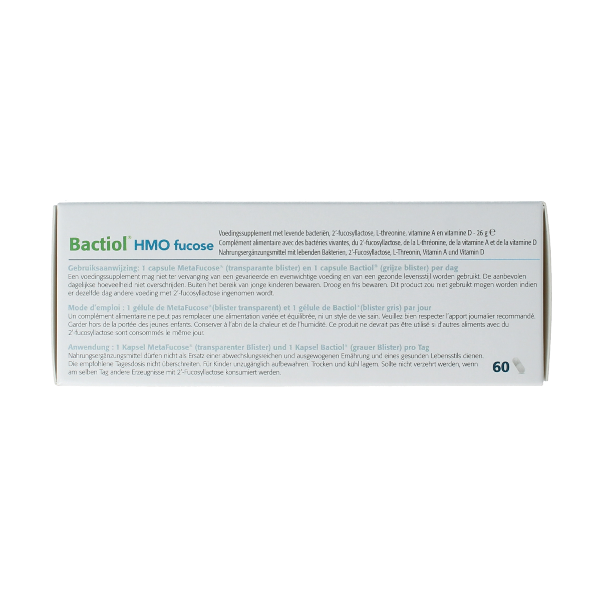 Metagenics Bactiol HMO fucose 4x15 capsules 60.00 Capsules