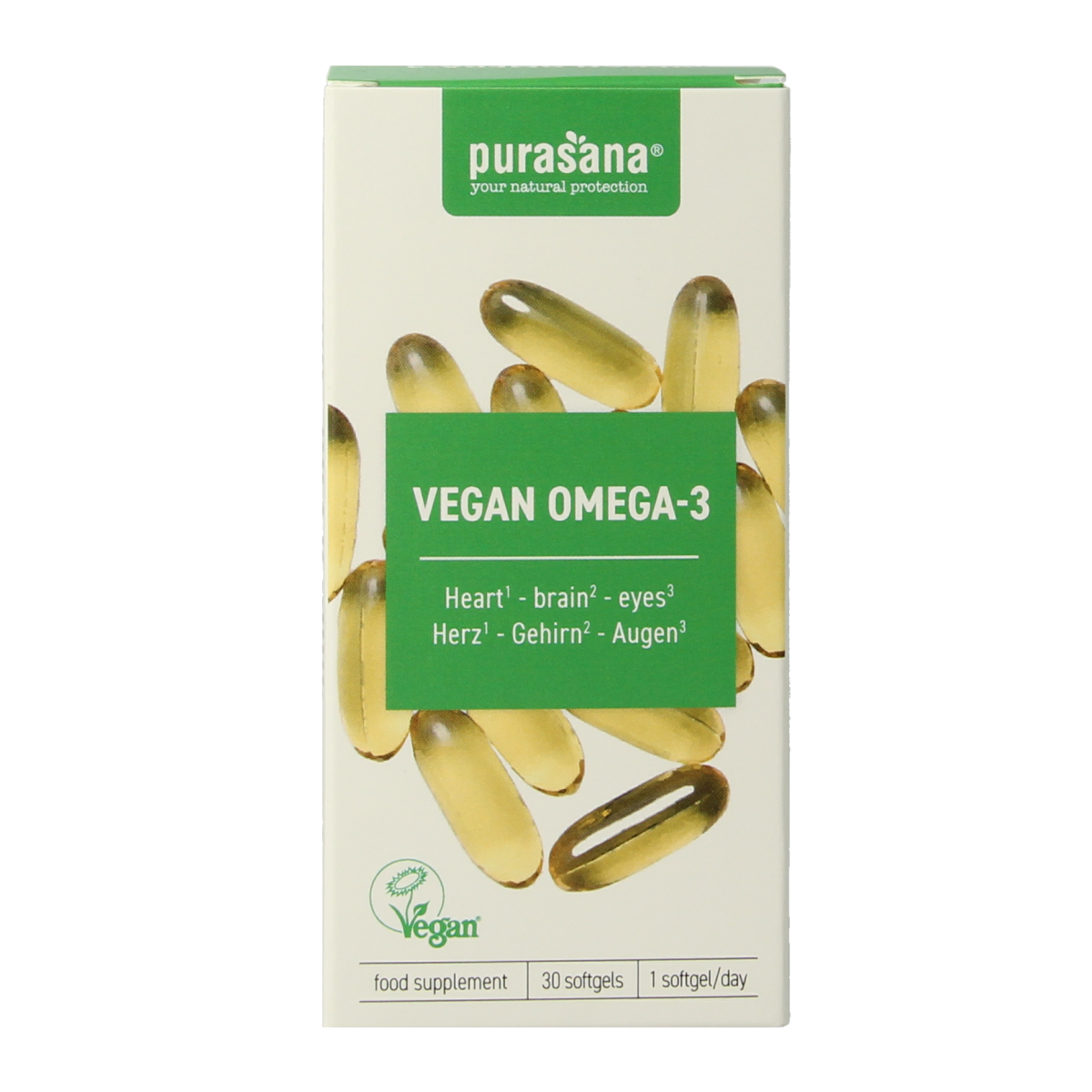 Purasana Vegan omega-3 algenolie 30.00 Softgels