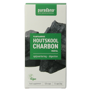 Purasana Plantaardige houtskool vegan 120 Vegetarische capsules