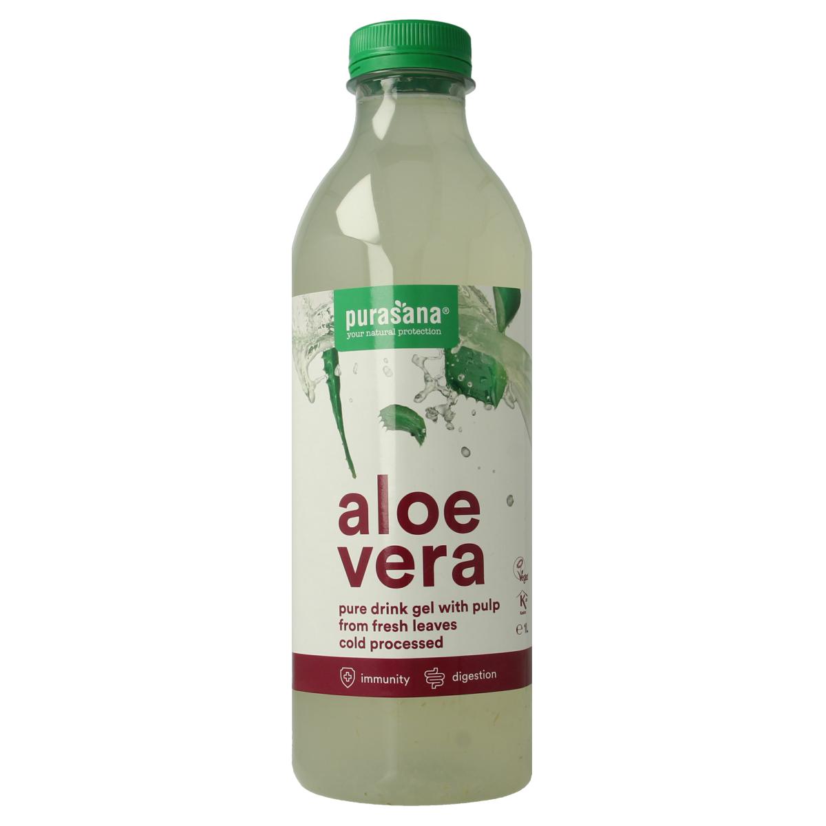 Purasana Aloe vera drink gel vegan bio 1.00 Liter