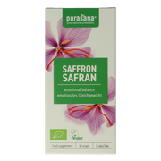 Purasana Saffraan vegan bio 60.00 Vegetarische capsules