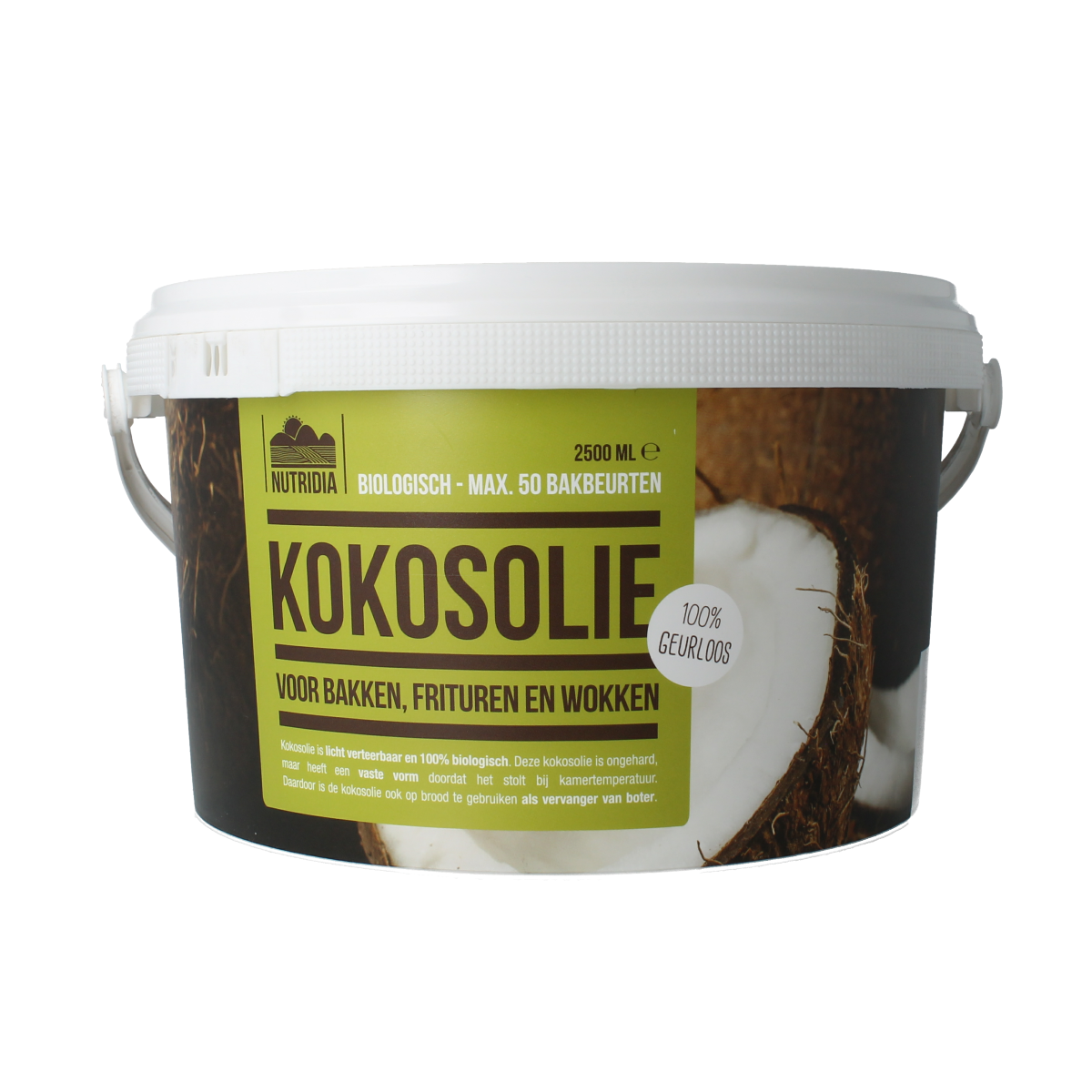 Nutribel Kokosolie geurloos bio 2500.00 Milliliter