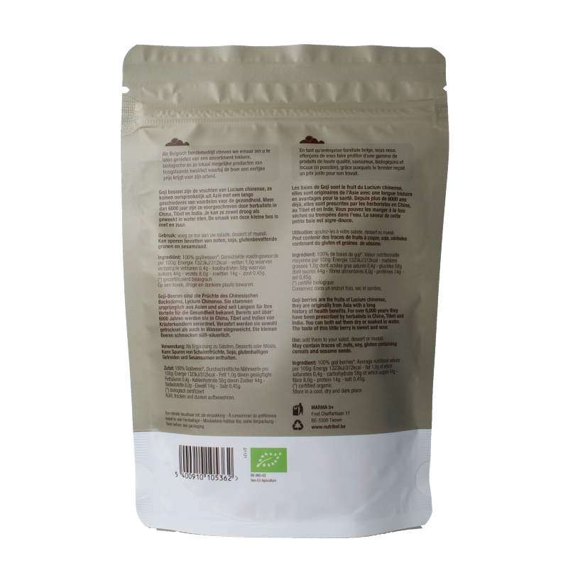 Nutribel Gojibessen raw bio 100 Gram