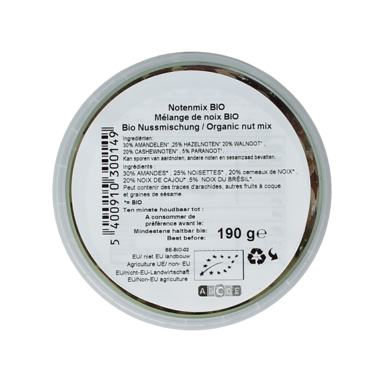Nutribel Notenmix bio 190 Gram